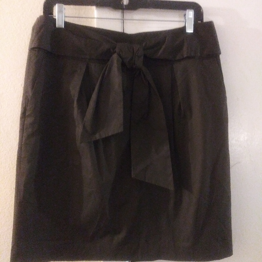 Chocolate Pleated Skirt